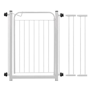 Imagem de Portão Pet Grade Para Cachorro Cercado De Proteção(Branco 78cm A 103cm)