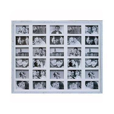 Imagem de Painel para 30 Fotos Bee Rustic Collection 73x93cm Branco - Kapos