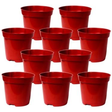Imagem de Vaso de Planta, Kit Até 50 Mini Vasos Pote 6 Colorido para Plantas E Suculentas 80ml(Vermelho,30 Unidades)