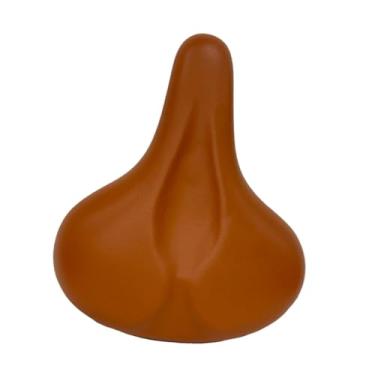 Imagem de Aymzbd Assento de Bicicleta de Substituição Universal Resistente Ao Desgaste Ergonômico Confortável à Prova D'água Selim Absorvente de Choque para Bicicl, Marrom, Tamanho real