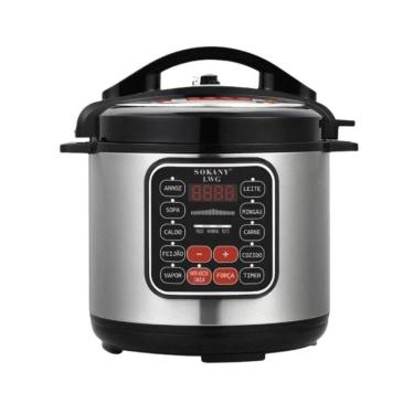 Imagem de Panela De Pressão Elétrica 5L Digital Inox 1000W 110V