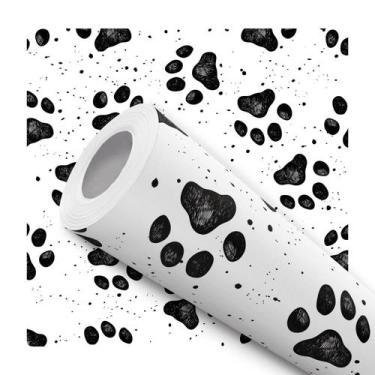Imagem de Papel De Parede Vinílico Patas Pet Cachorro Gato 10m - DELIQUADROS