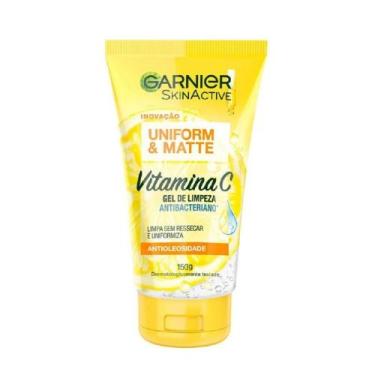 Imagem de Gel de Limpeza Facial Garnier Uniforme & Matte Vitamina C, 150g