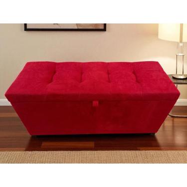 Imagem de Puff baú 1 metro decorativo com dobradiça com pistão á gás diversas co