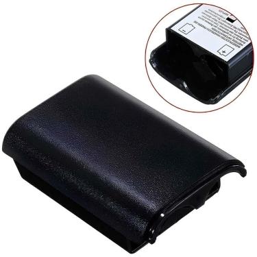Imagem de Suporte Tampa Porta Pilhas Preto Para Controle Xbox 360