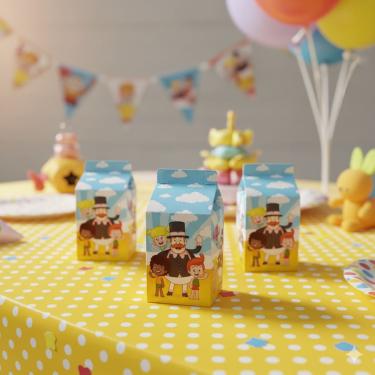 Imagem de 20 Lembrancinhas Milk Kit Mundo Bita Para Festa Infantil e Aniversário