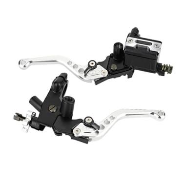 Imagem de Generic Embreagem de Freio de Motocicleta Universal Precisa Adequada para Alavancas de Reservatório de Cilindro Mestre Kit de Alta Durabilidade para a Maioria das Motocicletas Com Guiador de 7/8