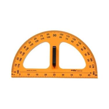Imagem de Régua Triangular De Ensino 50/100cm, Transferidor, Compasso, Instrumen