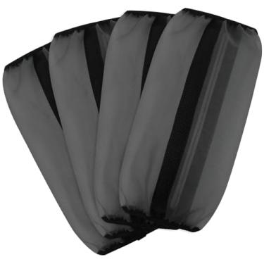 Imagem de LUMINFLY 4 peças de envoltórios de perna de cavalo para proteção contra mosquitos e detritos, caneleiras de nylon respirável, protetores de perna de equitação de verão, ajustáveis 30 x 33 cm