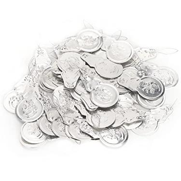 Imagem de Diy agulha threader fio de alumínio loop crossstitch inserção mão máquina costura ferramenta 100 pçs durável à prova de ferrugem fácil aderência para fazer jóias bordado roupas (Seguro duplo)