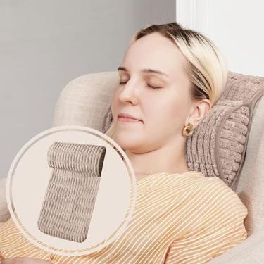 Imagem de WdFour Encosto de cabeça, travesseiro de pescoço, almofadas de suporte para pescoço, costas ou pés para sofás, poltronas reclináveis, cadeiras de escritório, cadeiras de massagem, alívio da dor no