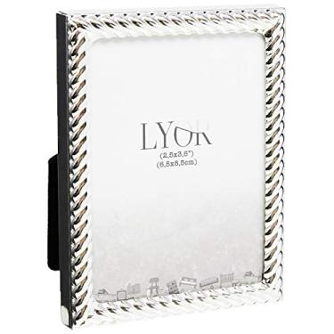 Imagem de Porta Retrato De Aço Tress 6, 5x8, 5cm Lyor Prata Único