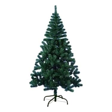 Imagem de Árvore de Natal 120cm Verde Tradicional 220 Galhos – Volume Bonito, Estrutura Estável, Galhos Fartos e Abertura Rápida | Perfeita para Decorar Salas, Lojas, Escritórios e Ambientes Festivos