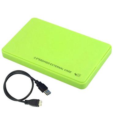 Imagem de VBESTLIFE Caixa de Disco Rígido USB3.0 Com Design Livre de Ferramentas Caixa Externa LED de 5 Gbps para Notebook Desktop PC, Troca a Quente para Expansão de Memória 2,5 Polegadas SATA HDD SSD Verde