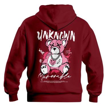 Imagem de Moletom Canguru Ursinho Unknown Blusa De Frio C/ Capuz-Unissex
