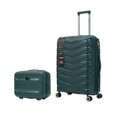 Imagem de Mala Média 23kg Expansível Cadeado TSA Original Antifurto Rodas Duplas 360° Removíveis + Frasqueira-Unissex