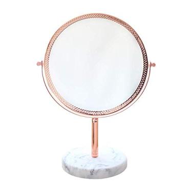Imagem de Espelho de Dormitório Nórdico Espelho de Maquiagem Espelho de Mesa Espelho de Mesa Espelho de Vestir Mesa Espelho de Maquiagem Portátil (Cor: Natural) (Cor: Natural)
