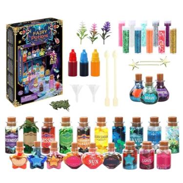 Imagem de Kit de fazer poções – Kit de artesanato para fazer poções para famílias – Criador de ferramentas criativas de artesanato com garrafas para meninas, meninos, crianças, famílias, Natal