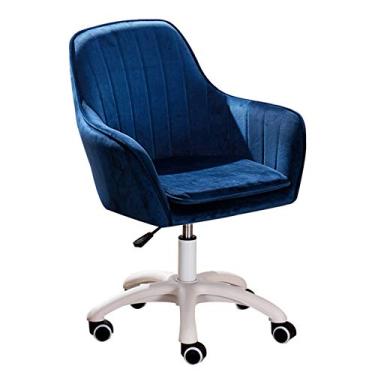 Imagem de Cadeira de escritório ergonômica para casa, escritório, encosto médio, cadeira de mesa para computador, cadeira giratória de apoio lombar, cadeira ergonômica giratória de escritório com apoio de braço