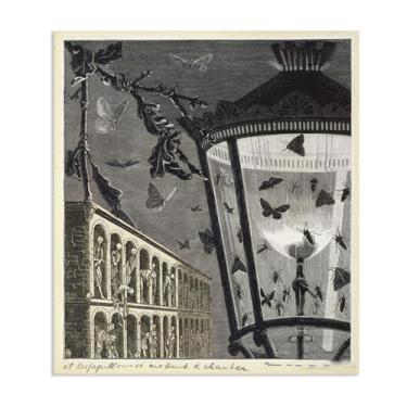 Imagem de Zeichn8u Pôster Max Ernst e as borboletas começam a cantar reproduções de pinturas famosas tela de arte de parede de surrealismo Max Ernst decoração de parede para presentes de sala de estar 80 x 60