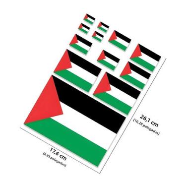 Imagem de Adesivo De Carro Com a Bandeira Da Palestina Para Para-choque, Janela 
