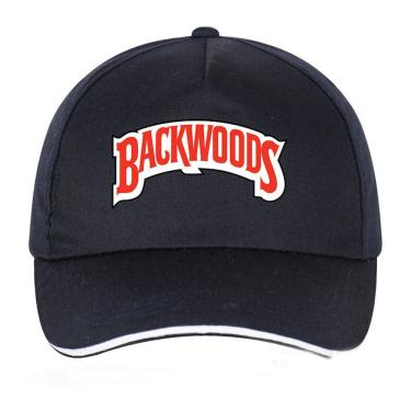 Imagem de Boné de beisebol Backwoods Anime Snapback Hat Poliéster Preto