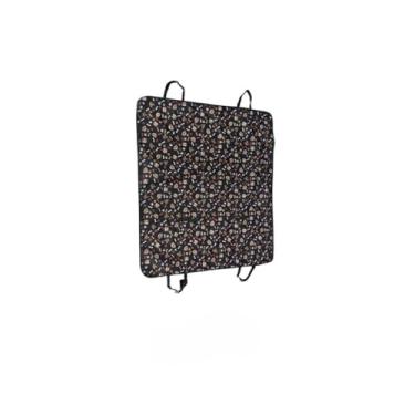 Imagem de Capa Protetora Impermeável Para Banco de Carro Pet Cinto 600 com Zíper,capa protetora carro pet,capa para banco de carro para pet(PRETA COM ESTAMPA)