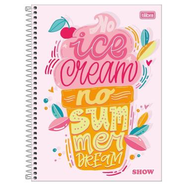 Imagem de Caderno Espiral Capa Dura Universitário A4 1 Matéria 80 Folhas Feminino Show Tilibra Estampa 4