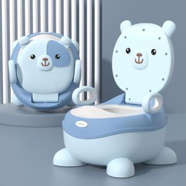 Imagem de Penico Troninho Desfralde Infantil Ursinho Azul Deend