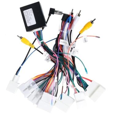 Imagem de Chicote de fios de rádio estéreo automotivo de 8 pinos para Toyota Camry Corolla RAV4 Prado Fortuner Highlander Tundra Yaris Radio J-B-L Chicote de fios para Toyota estéreo adaptador de cabo de