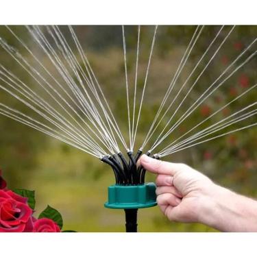 Imagem de Aspersor Pulverizador 360 Graus Irrigaçao Quintal Jardim Canteiro Mangueira Rega Plantacao Horta Gramado Ar Livre