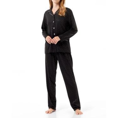 Imagem de Pijama Poá Viés - Lohe, Preto, XG