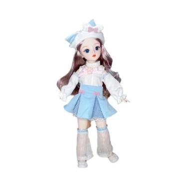 Imagem de Boneca Articulada De Anime De 30cm Para Meninas Com Roupas, 23 Juntas,