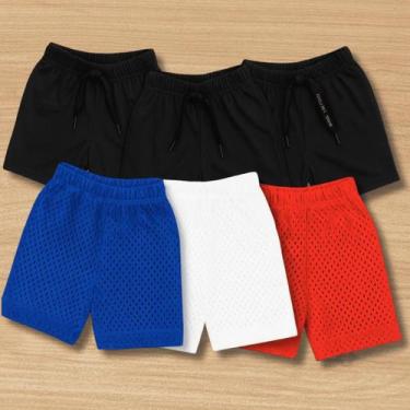 Imagem de Kit com 6 Unds de Shortinhos Bebê Menino Menina Dry Ultra Leve e Fresc