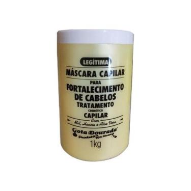 Imagem de Máscara Capilar Para Fortalecimento de Cabelos 1kg - Gota Dourada