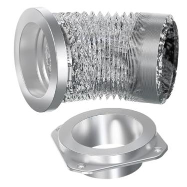 Imagem de ASHATA Acoplamento Magnético de Ventilação do Secador, Kit de Conector de Exaustão da Porta de Ventilação do Secador Com Autoalinhamento e Vedação Hermética Com Mangueira de Transição