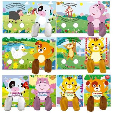 Imagem de Livro Infantil Com Dedoche Sobre Animais Coleção Patinhas de Pelúcia 4