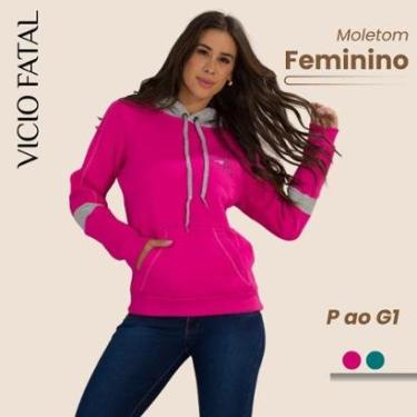 Imagem de Moletom Feminino de Inverno Duas Cores Conforto Térmico Urbano-Feminino