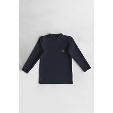 Imagem de Camiseta Térmica Infantil Peluciada Preto-Unissex