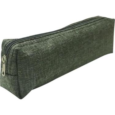 Imagem de Estojo Escolar KIT Basic – Retangular, Compartimento Unico, Cores Sortidas e Zíper Simples - Ideal para Canetas, Lapis e Material Escolar.