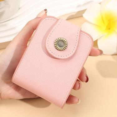 Imagem de Estojo de batom com suporte de brilho labial espelhado organizador de cosméticos bolsa de maquiagem, rosa, Moda moderna