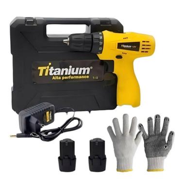 Imagem de KIT PARAFUSADEIRA 2 BATERIAS S/ IMPACTO + LUVA MALHA 9"