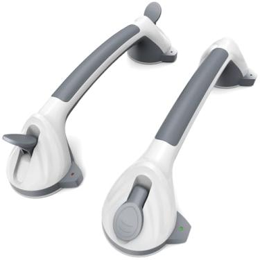 Imagem de Barras de apoio para banheiras e chuveiros, alças de chuveiro Asluco para sucção de idosos, barras de apoio para idosos, barras de apoio para deficientes para banheiro, banheira, vaso sanitário