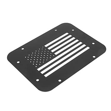 Imagem de aqxreight Tampa da Placa de Ventilação da Porta Traseira Tipo Bandeira Dos EUA Adequada para JK 2 ou 4 Portas 07-18 Com Parafusos Instalados Cobertura Placa de VentilaçãoTampa de Ventilação