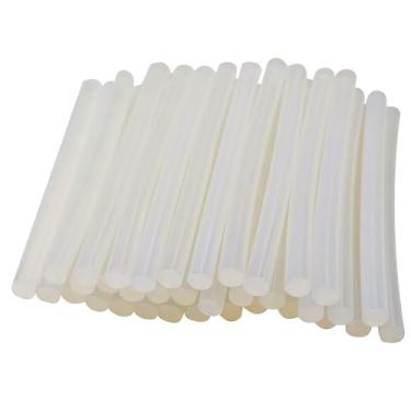 Imagem de pson 40 peças de bastões de cola quente de 9 x 0,7 cm para pistola de cola, perfeitos para artesanato DIY, madeira, plástico, vidro, tecidos, espuma, projetos de colagem (transparente)