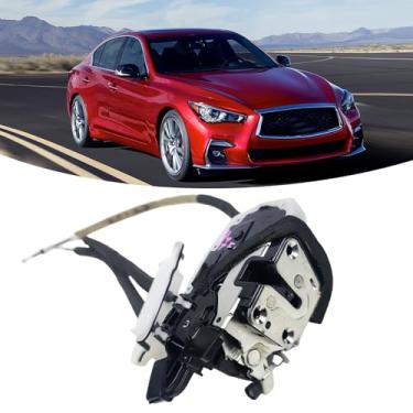 Imagem de AceRide Atuador de trava de porta compatível com Infiniti Q50 2014-2020, conjunto de trava de porta lateral direita do passageiro dianteiro direito OEM #805004HB0A