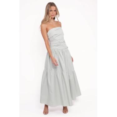 Imagem de Petal & Pup Vestido feminino branco sem alças Maxi-Dress-Mint, Hortelã, G