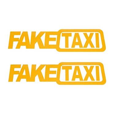 Imagem de LUGU 1 Conjunto (2 Pçs/set) FALA TAXI Reflexivo Adesivo de Carro Decalque Emblema Autoadesivo Adesivos de Vinil para o Estilo Do Carro