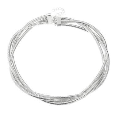 Imagem de JOOKOCCI Gargantilha de corrente de cobra dourada grossa para mulheres, colar em camadas de aço inoxidável, punk, gótico Y2K, joia de presente, normal, Liga de aço inoxidável, Sem Pedra Preciosa