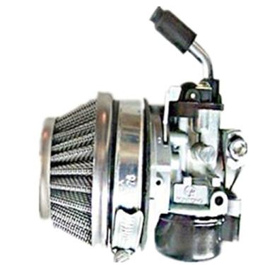 Imagem de Qiankun 49cc 66cc 70cc 80cc motor 2 tempos bicicleta motorizada Carb Racin Carburador (prata)